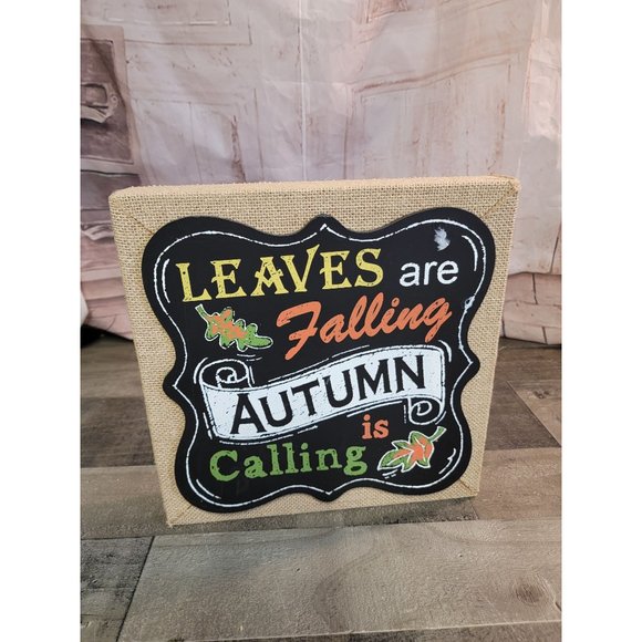Leaves are falling autumn is calling wall art decor - Picture 3 of 4